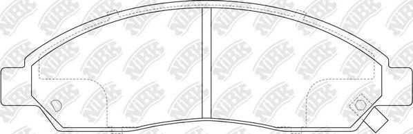 NiBK PN4801 - Kit de plaquettes de frein, frein à disque cwaw.fr