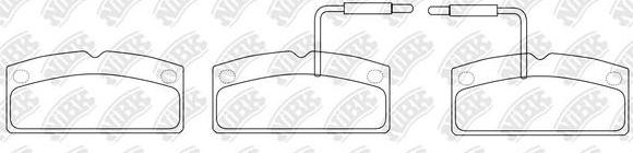 NiBK PN42003W - Kit de plaquettes de frein, frein à disque cwaw.fr