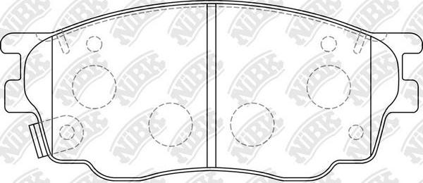 NiBK PN5483 - Kit de plaquettes de frein, frein à disque cwaw.fr