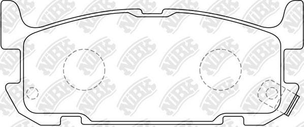 NiBK PN5487 - Kit de plaquettes de frein, frein à disque cwaw.fr