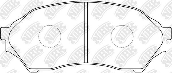 NiBK PN5425 - Kit de plaquettes de frein, frein à disque cwaw.fr