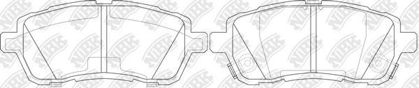 NiBK PN5544 - Kit de plaquettes de frein, frein à disque cwaw.fr