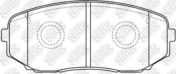 NiBK PN5561 - Kit de plaquettes de frein, frein à disque cwaw.fr