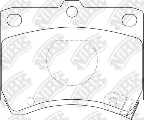 NiBK PN5165 - Kit de plaquettes de frein, frein à disque cwaw.fr