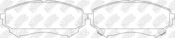 NiBK PN51008 - Kit de plaquettes de frein, frein à disque cwaw.fr