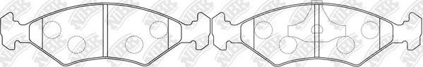 NiBK PN5108 - Kit de plaquettes de frein, frein à disque cwaw.fr