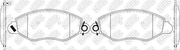 NiBK PN51162 - Kit de plaquettes de frein, frein à disque cwaw.fr