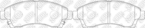 NiBK PN5804 - Kit de plaquettes de frein, frein à disque cwaw.fr