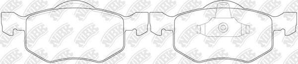 NiBK PN5805 - Kit de plaquettes de frein, frein à disque cwaw.fr