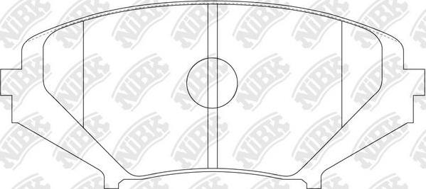 NiBK PN5801 - Kit de plaquettes de frein, frein à disque cwaw.fr