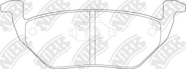 NiBK PN5808 - Kit de plaquettes de frein, frein à disque cwaw.fr