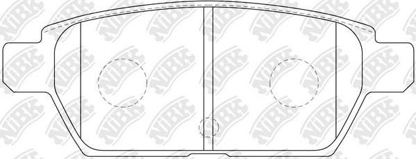 NiBK PN5803 - Kit de plaquettes de frein, frein à disque cwaw.fr