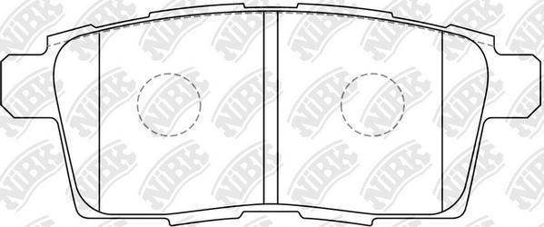 NiBK PN5814 - Kit de plaquettes de frein, frein à disque cwaw.fr