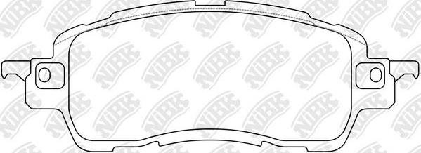 NiBK PN5816 - Kit de plaquettes de frein, frein à disque cwaw.fr