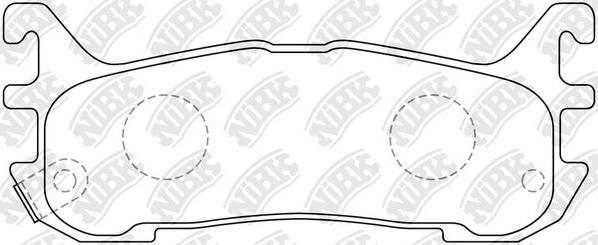 NiBK PN5365 - Kit de plaquettes de frein, frein à disque cwaw.fr