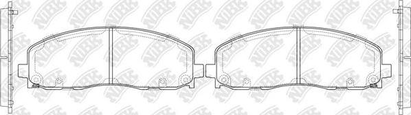 NiBK PN53003 - Kit de plaquettes de frein, frein à disque cwaw.fr