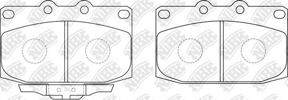 NiBK PN5316 - Kit de plaquettes de frein, frein à disque cwaw.fr