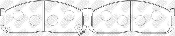 NiBK PN5211 - Kit de plaquettes de frein, frein à disque cwaw.fr