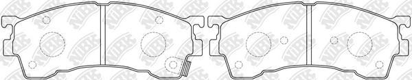 NiBK PN5239 - Kit de plaquettes de frein, frein à disque cwaw.fr