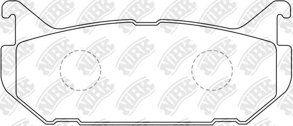 NiBK PN5238 - Kit de plaquettes de frein, frein à disque cwaw.fr