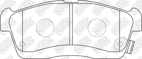 NiBK PN6492 - Kit de plaquettes de frein, frein à disque cwaw.fr