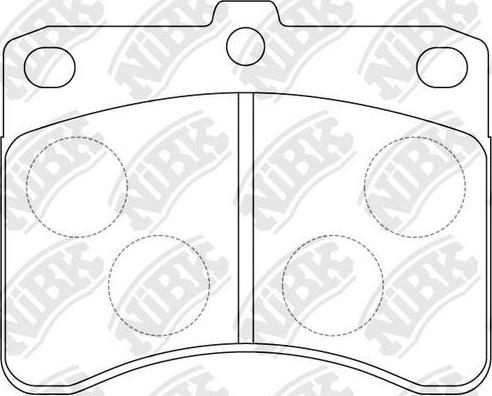 NiBK PN6114 - Kit de plaquettes de frein, frein à disque cwaw.fr