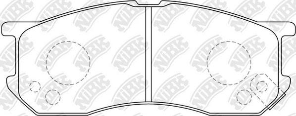 NiBK PN6341 - Kit de plaquettes de frein, frein à disque cwaw.fr