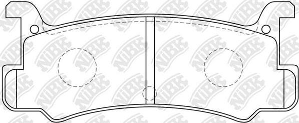 NiBK PN6353 - Kit de plaquettes de frein, frein à disque cwaw.fr