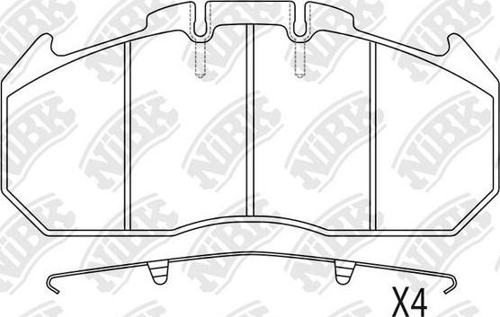 NiBK PN0924 - Kit de plaquettes de frein, frein à disque cwaw.fr