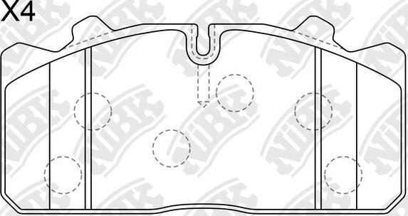 NiBK PN0928 - Kit de plaquettes de frein, frein à disque cwaw.fr