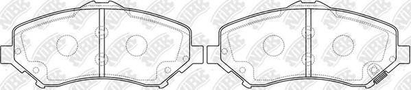 NiBK PN0496 - Kit de plaquettes de frein, frein à disque cwaw.fr