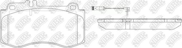 NiBK PN0491W - Kit de plaquettes de frein, frein à disque cwaw.fr