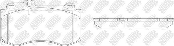 NiBK PN0491 - Kit de plaquettes de frein, frein à disque cwaw.fr