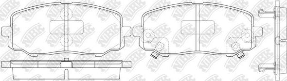 NiBK PN0448 - Kit de plaquettes de frein, frein à disque cwaw.fr