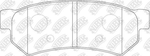 NiBK PN0442 - Kit de plaquettes de frein, frein à disque cwaw.fr