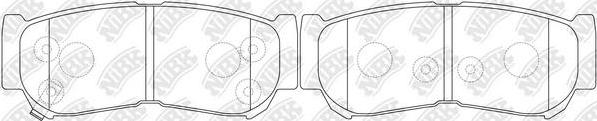 NiBK PN0447 - Kit de plaquettes de frein, frein à disque cwaw.fr