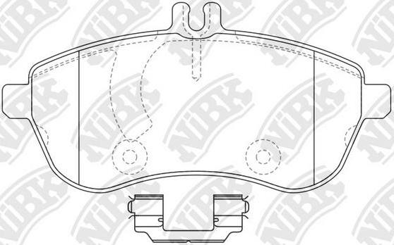 NiBK PN0452W - Kit de plaquettes de frein, frein à disque cwaw.fr