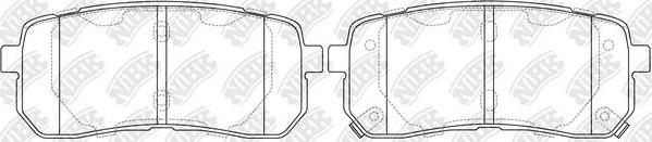 NiBK PN0457 - Kit de plaquettes de frein, frein à disque cwaw.fr