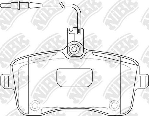 NiBK PN0469W - Kit de plaquettes de frein, frein à disque cwaw.fr