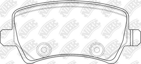 NiBK PN0463 - Kit de plaquettes de frein, frein à disque cwaw.fr