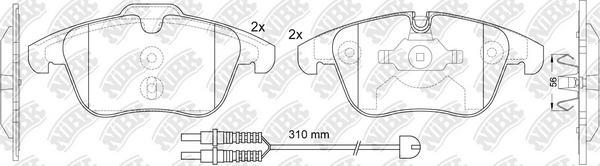 NiBK PN0462W - Kit de plaquettes de frein, frein à disque cwaw.fr