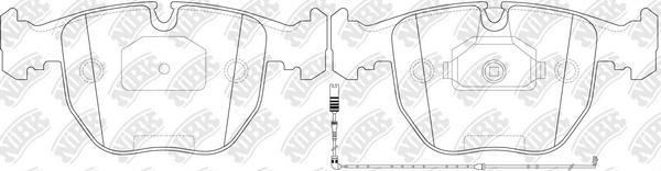 NiBK PN0401W - Kit de plaquettes de frein, frein à disque cwaw.fr