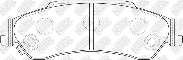 NiBK PN0414 - Kit de plaquettes de frein, frein à disque cwaw.fr