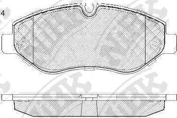 NiBK PN0410 - Kit de plaquettes de frein, frein à disque cwaw.fr