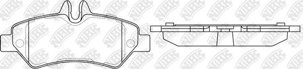 NiBK PN0412 - Kit de plaquettes de frein, frein à disque cwaw.fr