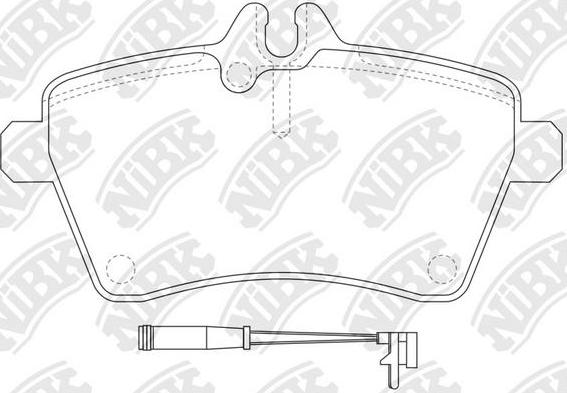 NiBK PN0489W - Kit de plaquettes de frein, frein à disque cwaw.fr