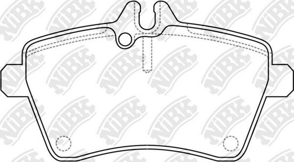 NiBK PN0489 - Kit de plaquettes de frein, frein à disque cwaw.fr