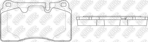 NiBK PN0486 - Kit de plaquettes de frein, frein à disque cwaw.fr