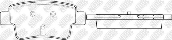 NiBK PN0481 - Kit de plaquettes de frein, frein à disque cwaw.fr