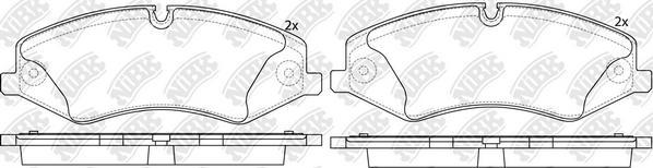 NiBK PN0488 - Kit de plaquettes de frein, frein à disque cwaw.fr